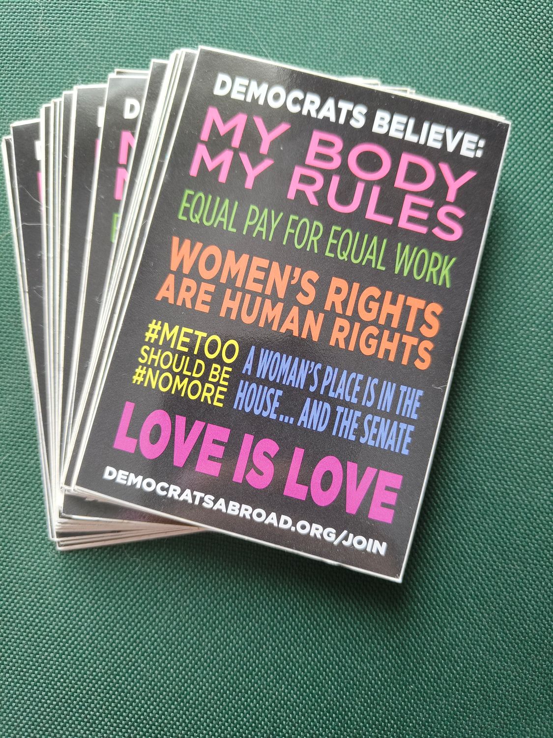 2 Democrats Believe Sticker (2)