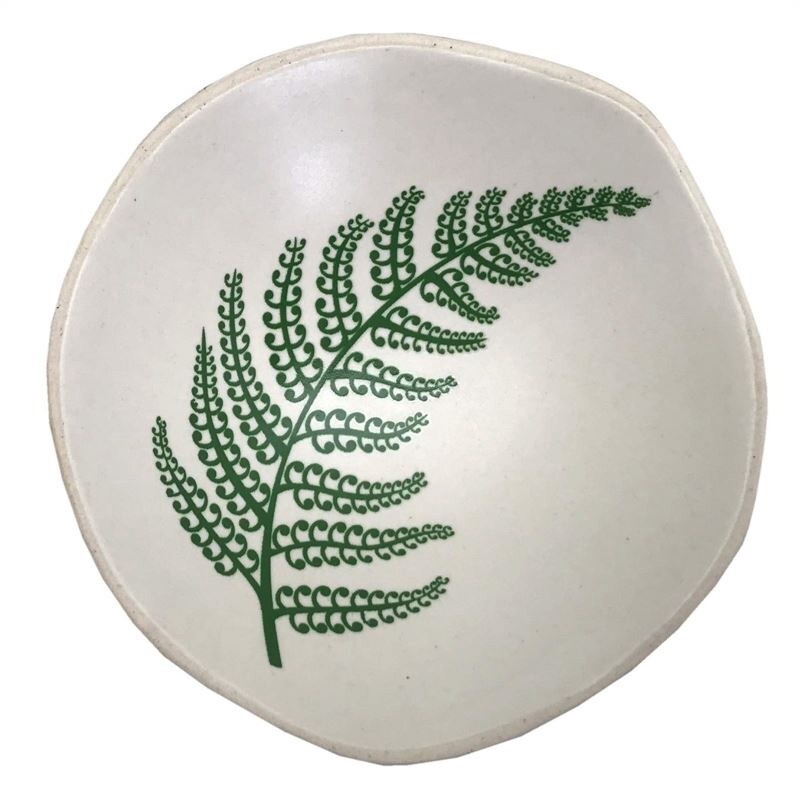Bowl 7cm- Fern, white