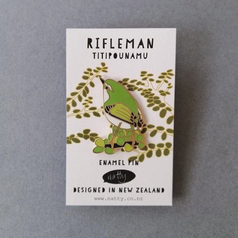 Enamel Pin- titipounamu / Rifleman