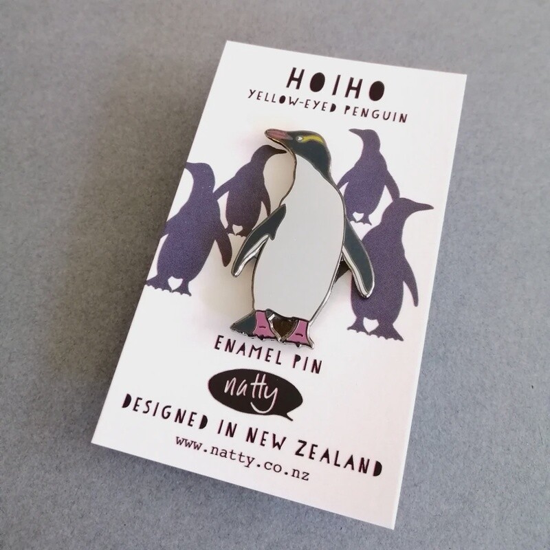 Enamel Pin-Hoiho Yellow Eyed Penguin