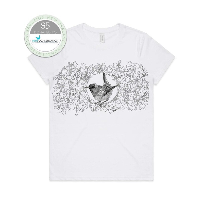 Hihi T-Shirt- white, womens Hihi T-Shirt- white, womens