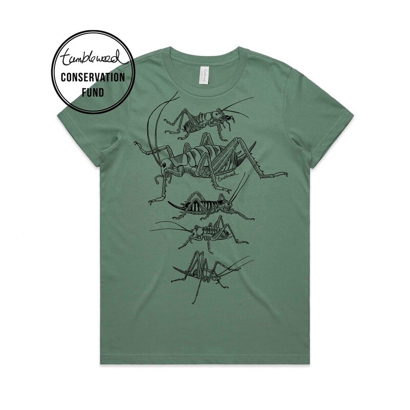 Wētā T-Shirt - sage, womens Wētā T-Shirt - sage, womens