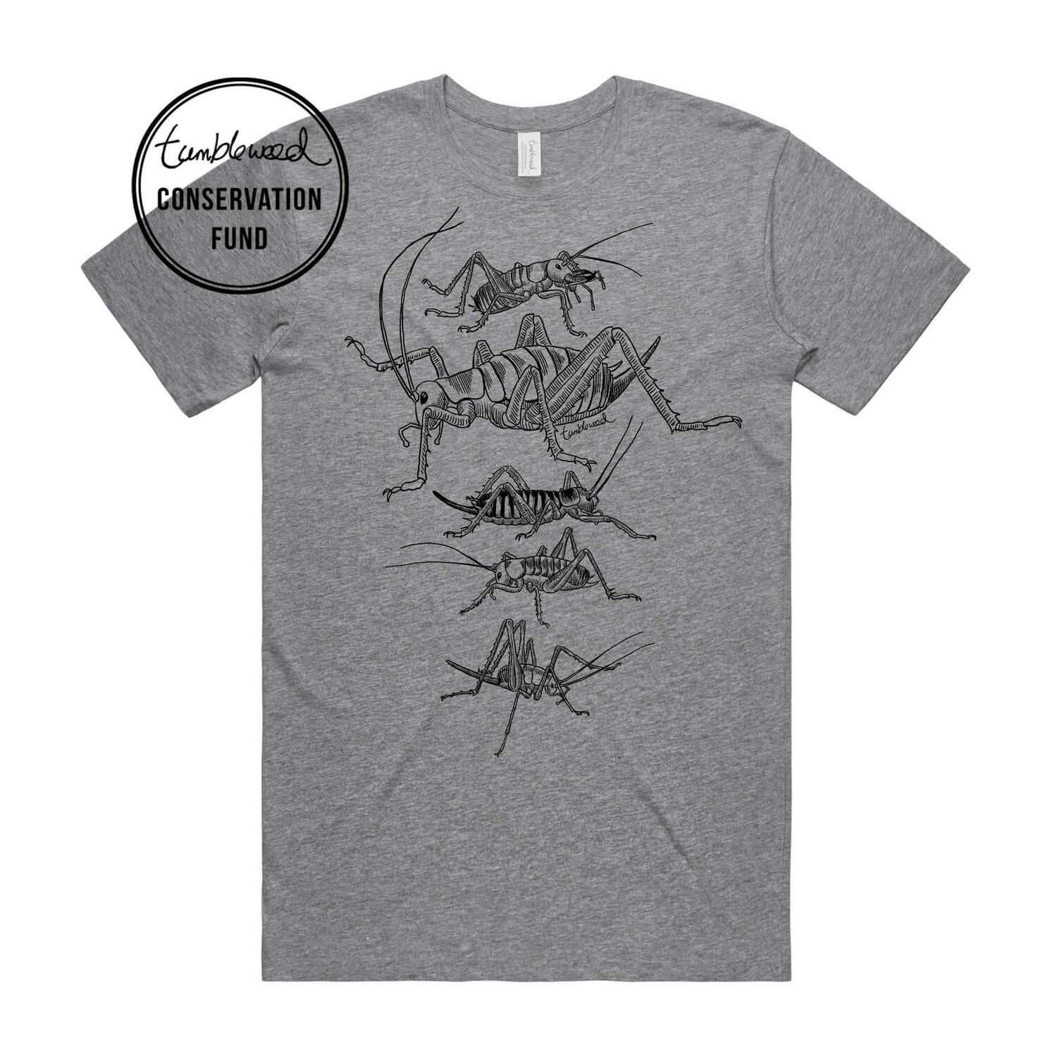 Wētā T-Shirt- grey marle, mens