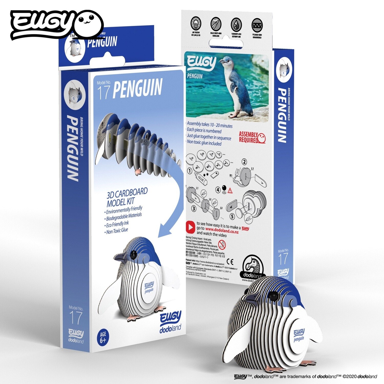 3D Cardboard Model- Little Penguin/kororā 3D Cardboard Model- Little Penguin/kororā