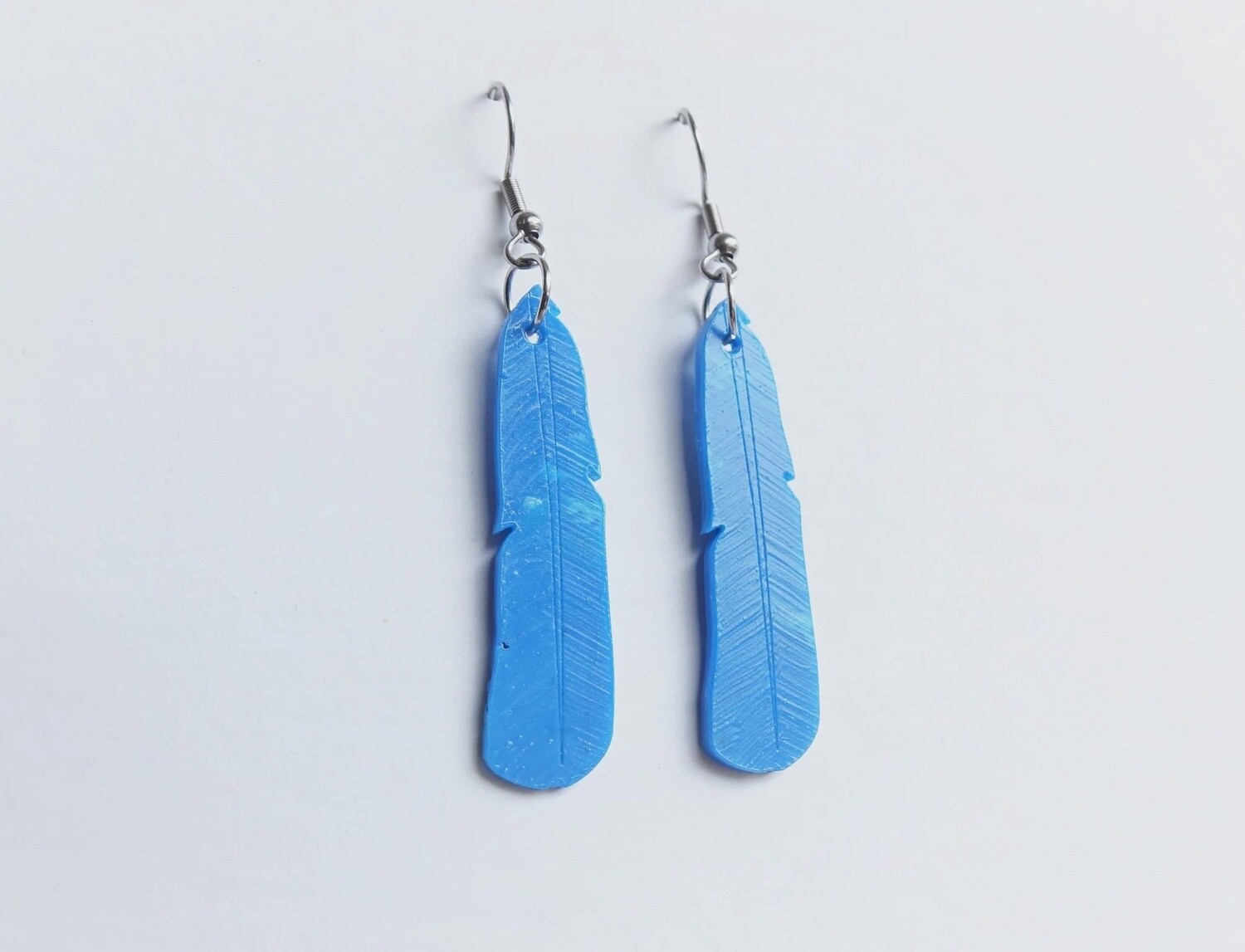 Earrings- Kōtare/sacred kingfisher feathers