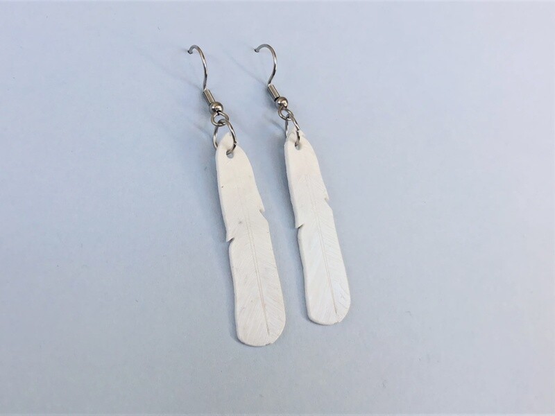 Earrings- Tarapuka/Gull Feather