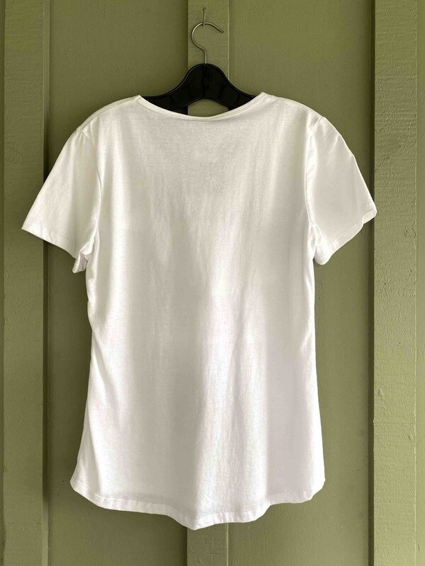 T-Shirt: takahē in gumboots, white, womens