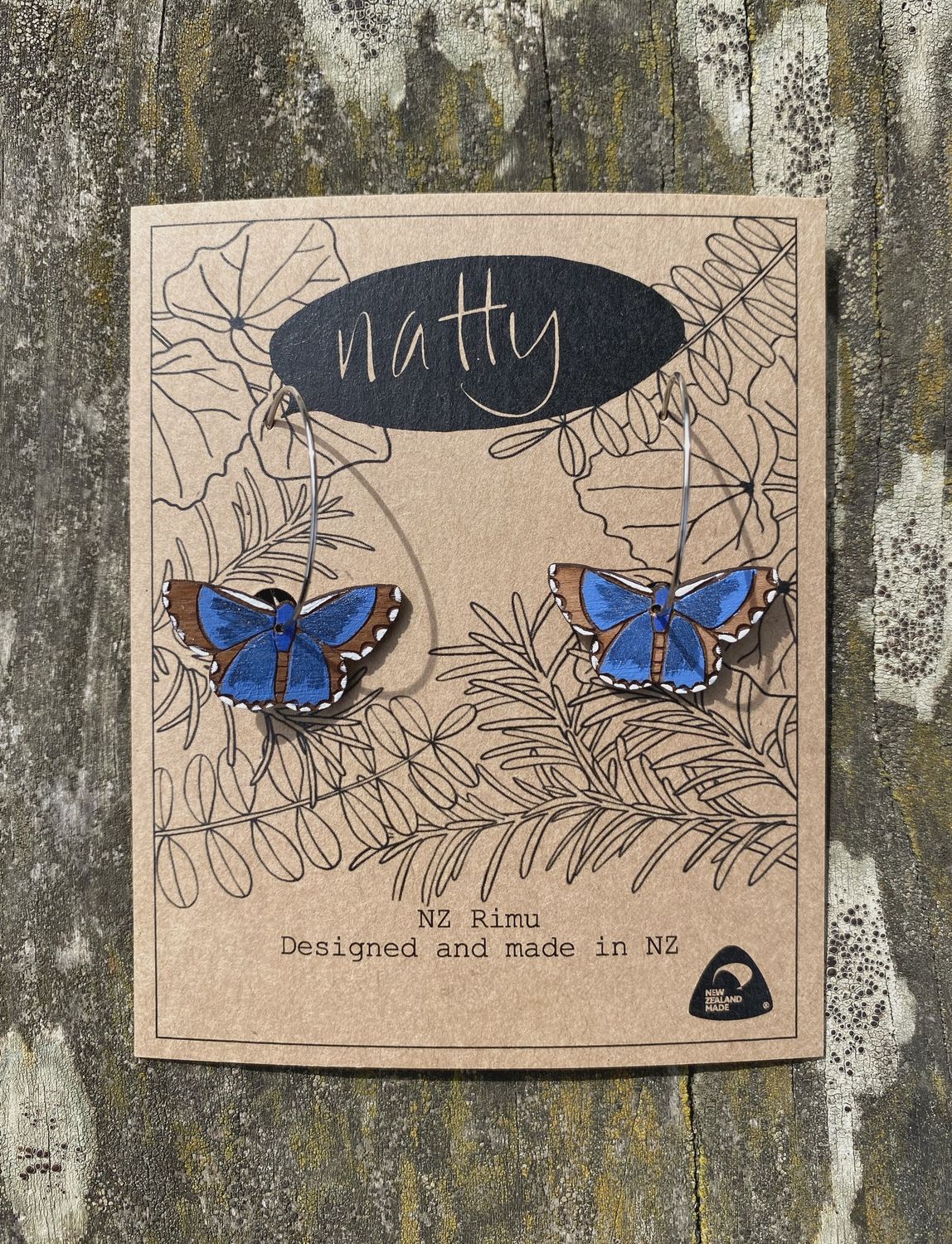 Earrings- Blue Butterfly