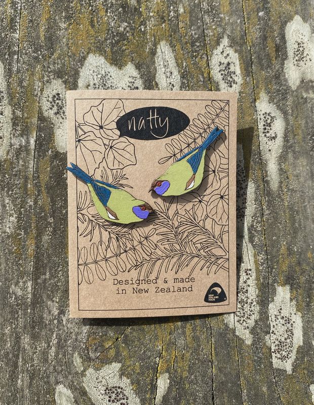 Earrings- korimako/Bellbird