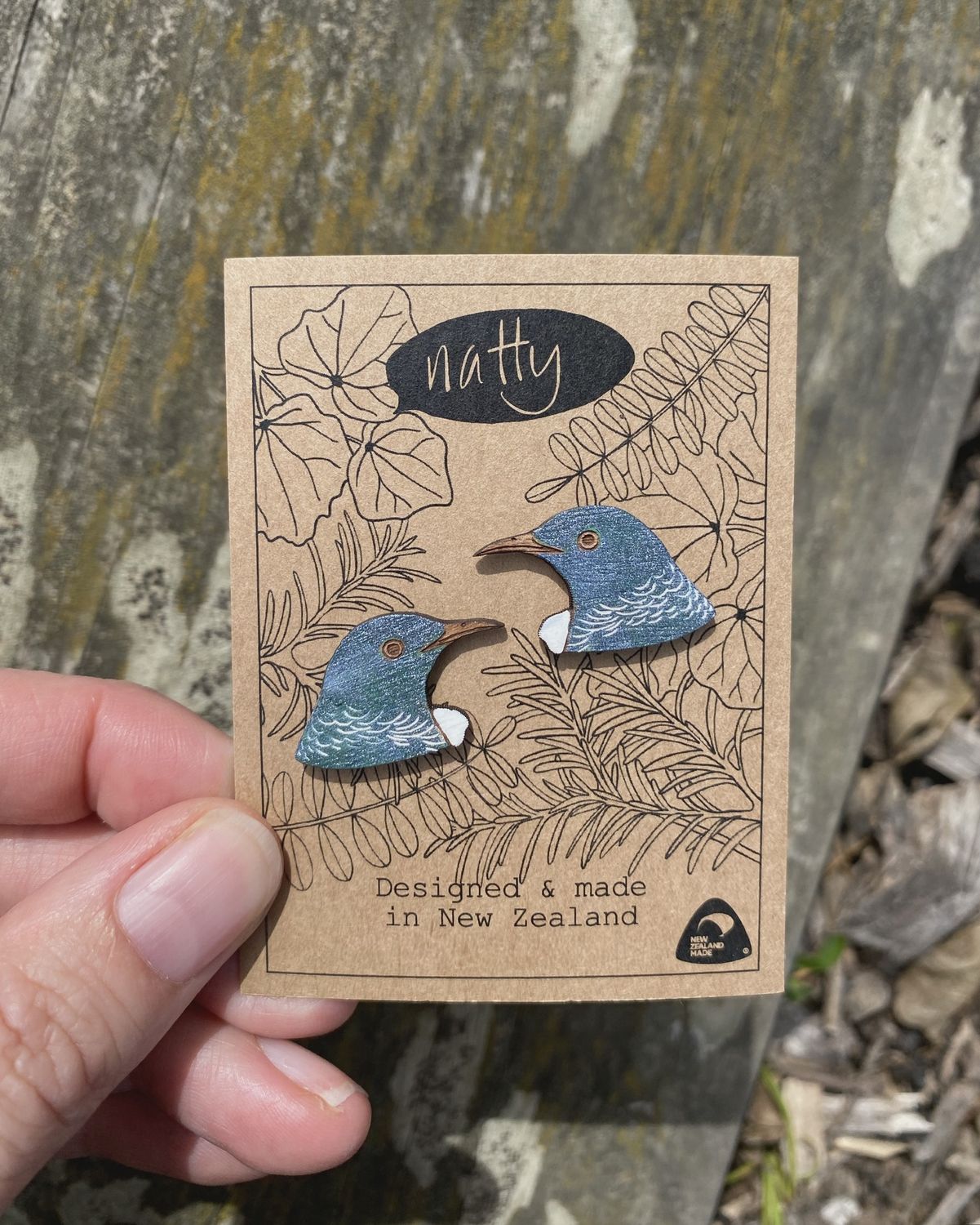 Earrings- tūī studs