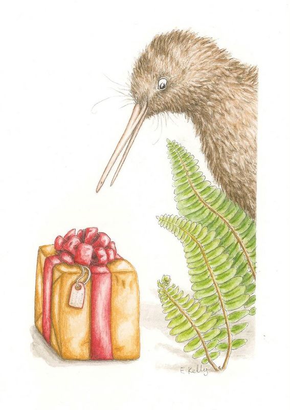 Card- Christmas Kiwi