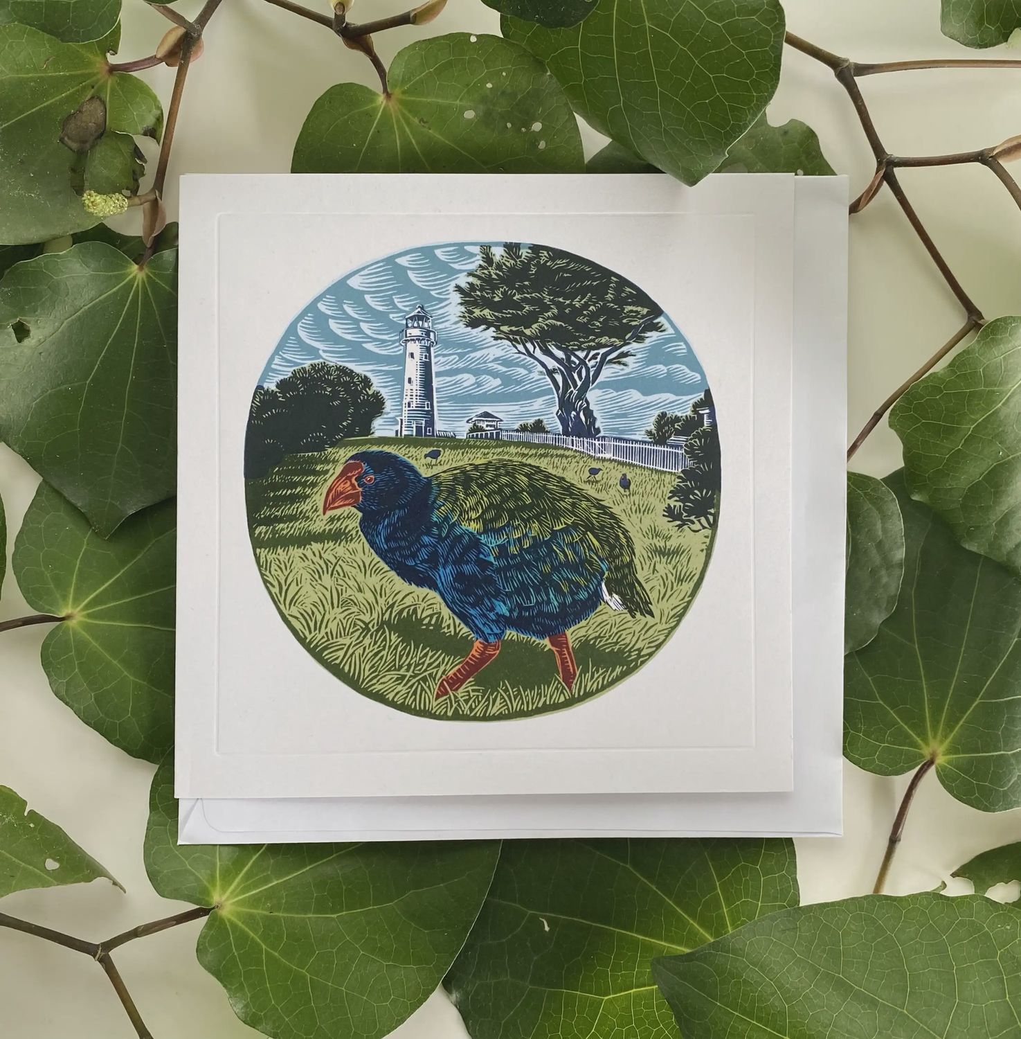 Card- Takahe & Lighthouse
