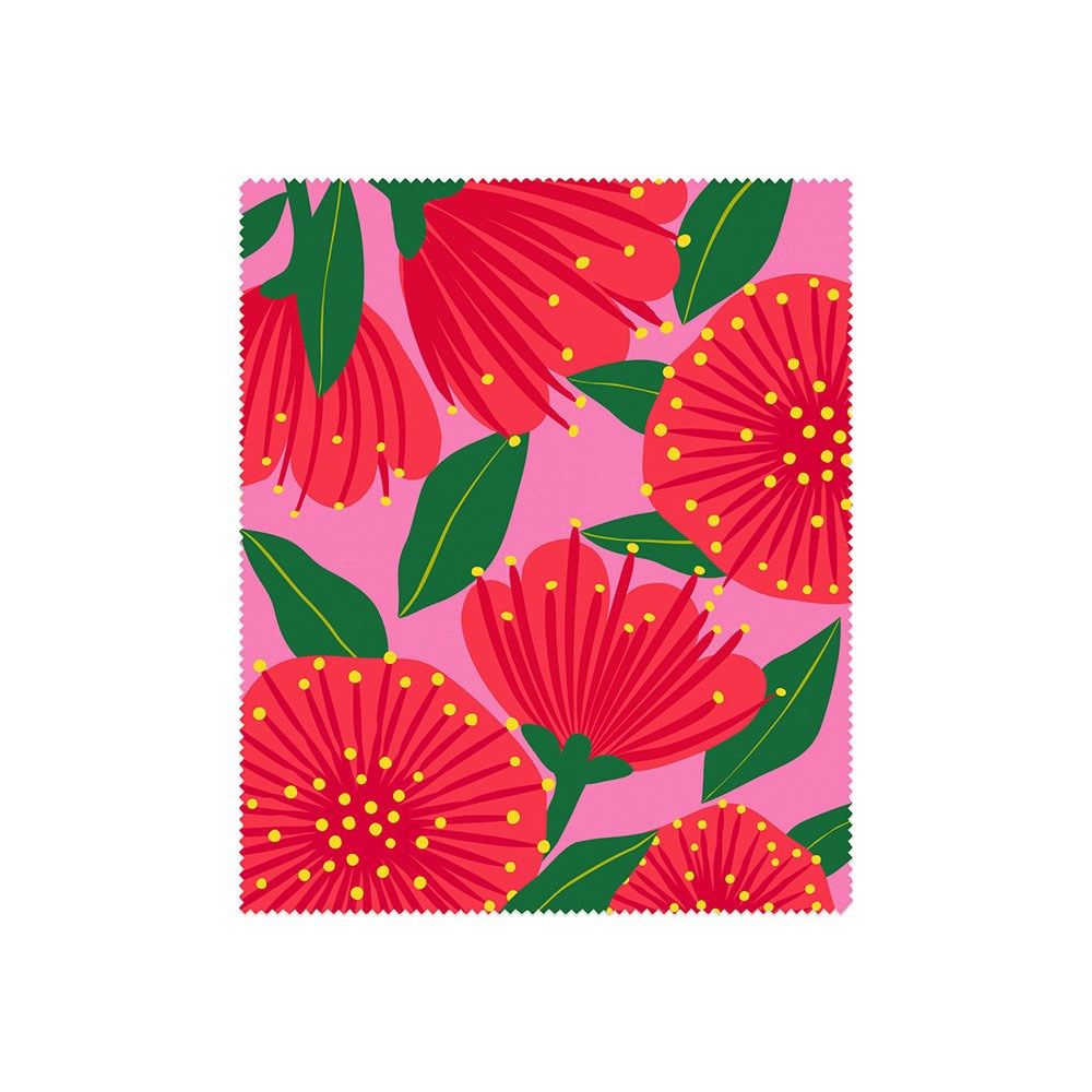 Lens Cloth - Bright Pōhutukawa
