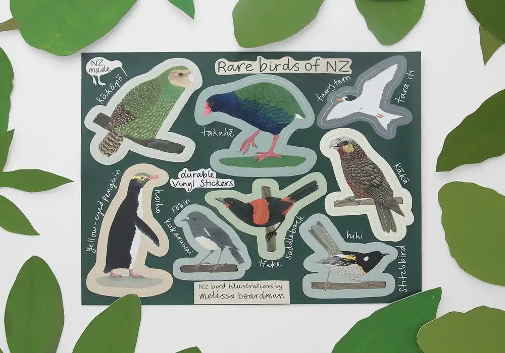 Sticker sheet- Rare Birds Sticker sheet- Rare Birds