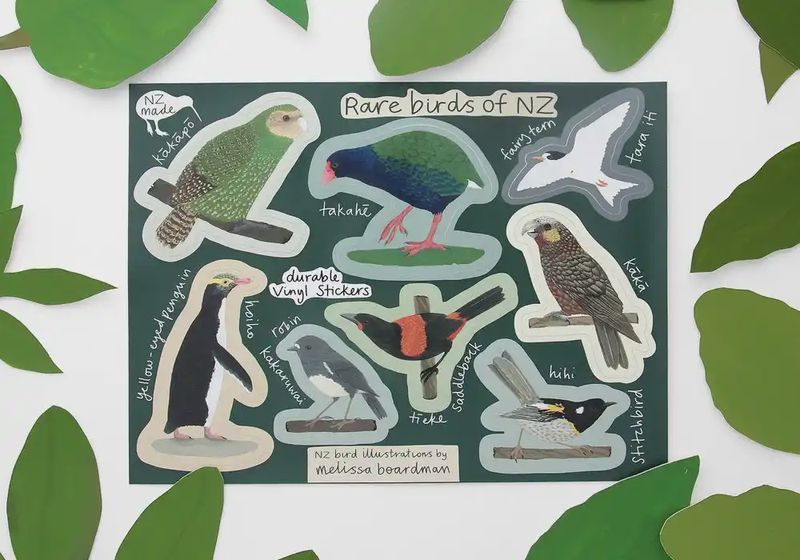 Sticker sheet- Rare Birds