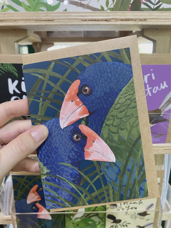 Greeting Card- Takahē Pair