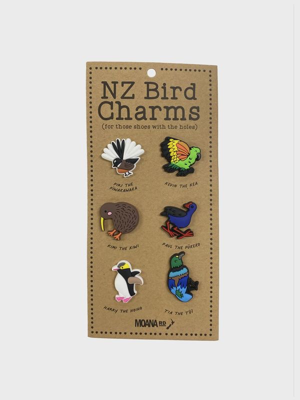 Shoe Charms Set - NZ Birds