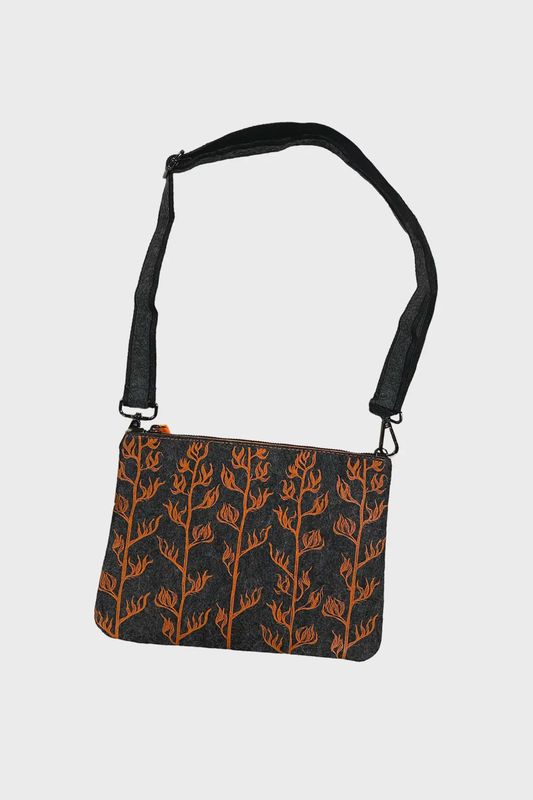 Cross-Body Bag - Orange Harakeke