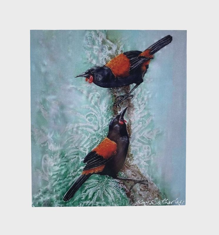 Art Panel by Kay- tīeke/Saddleback, med