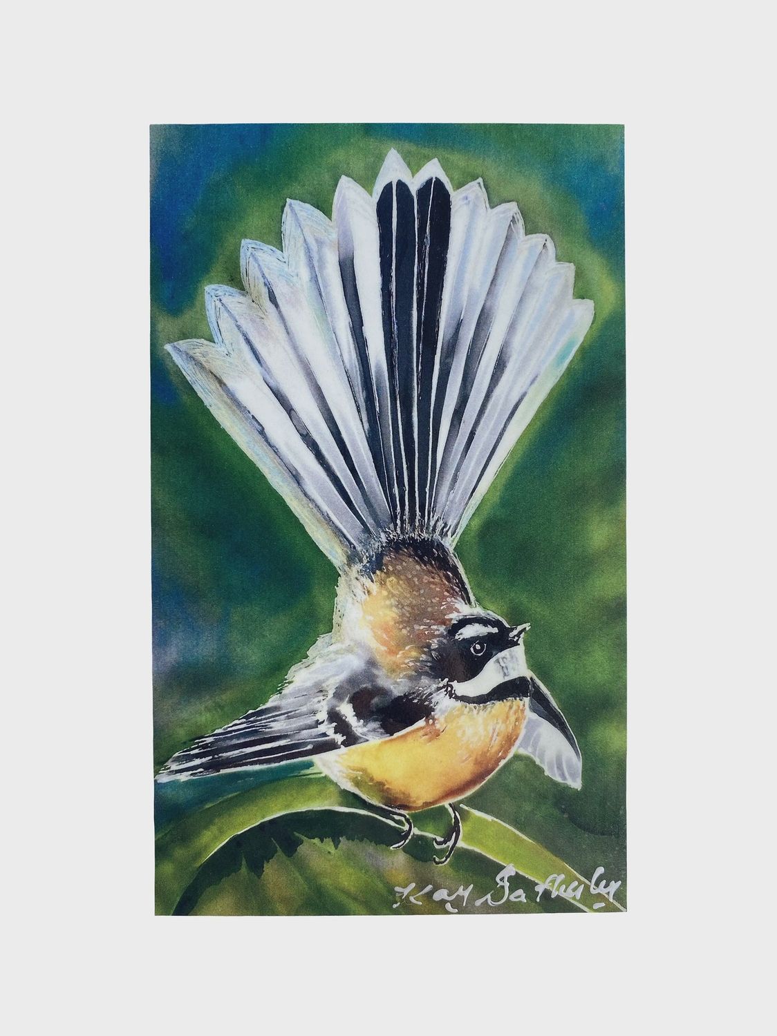 Art Panel by Kay- pīwakawaka/Fantail, small