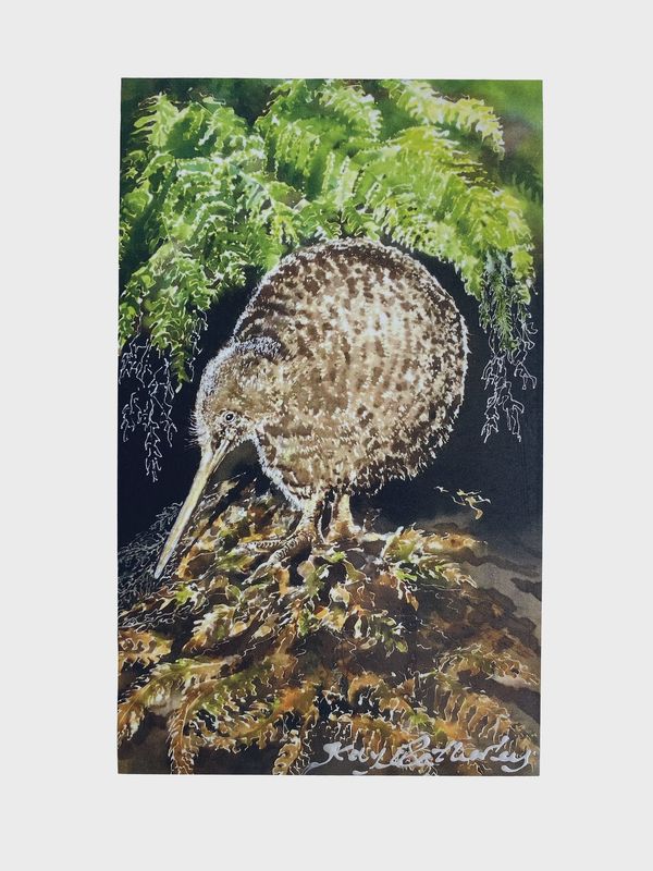 Art Panel by Kay- little spotted kiwi, small