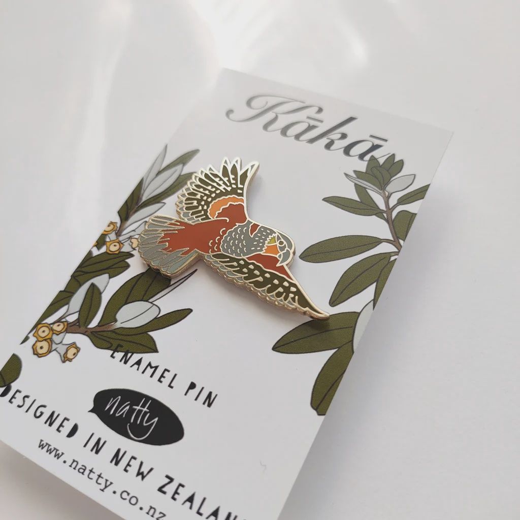 Enamel Pin- kākā