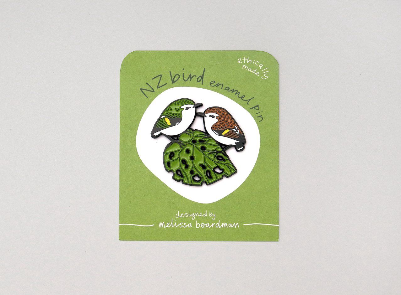 Enamel Pin- titipounamu/rifleman