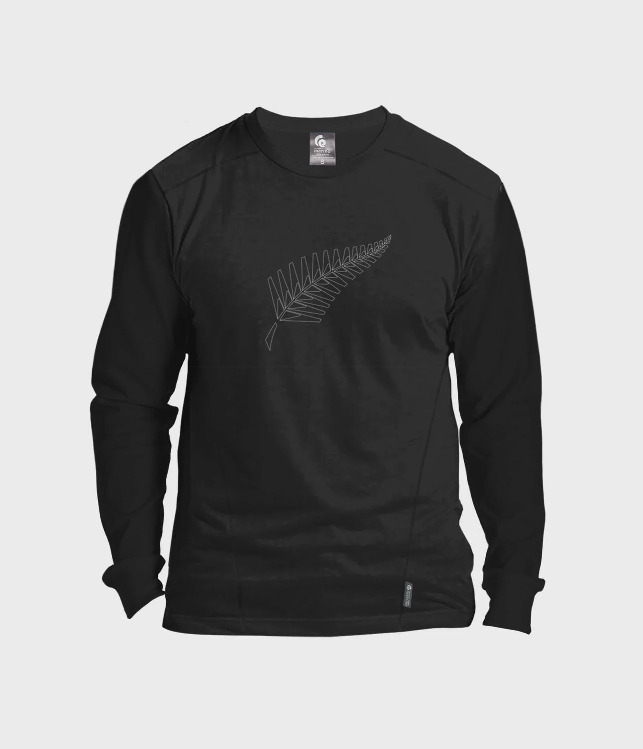 Merino Long Sleeve- Silver Fern, mens