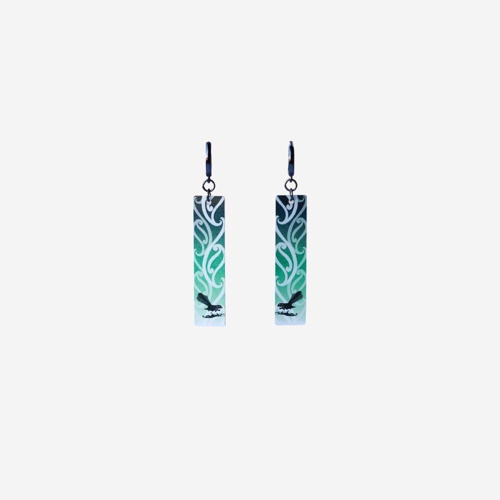 Earrings- Pīwakawaka Ngutukākā Earrings- Pīwakawaka Ngutukākā