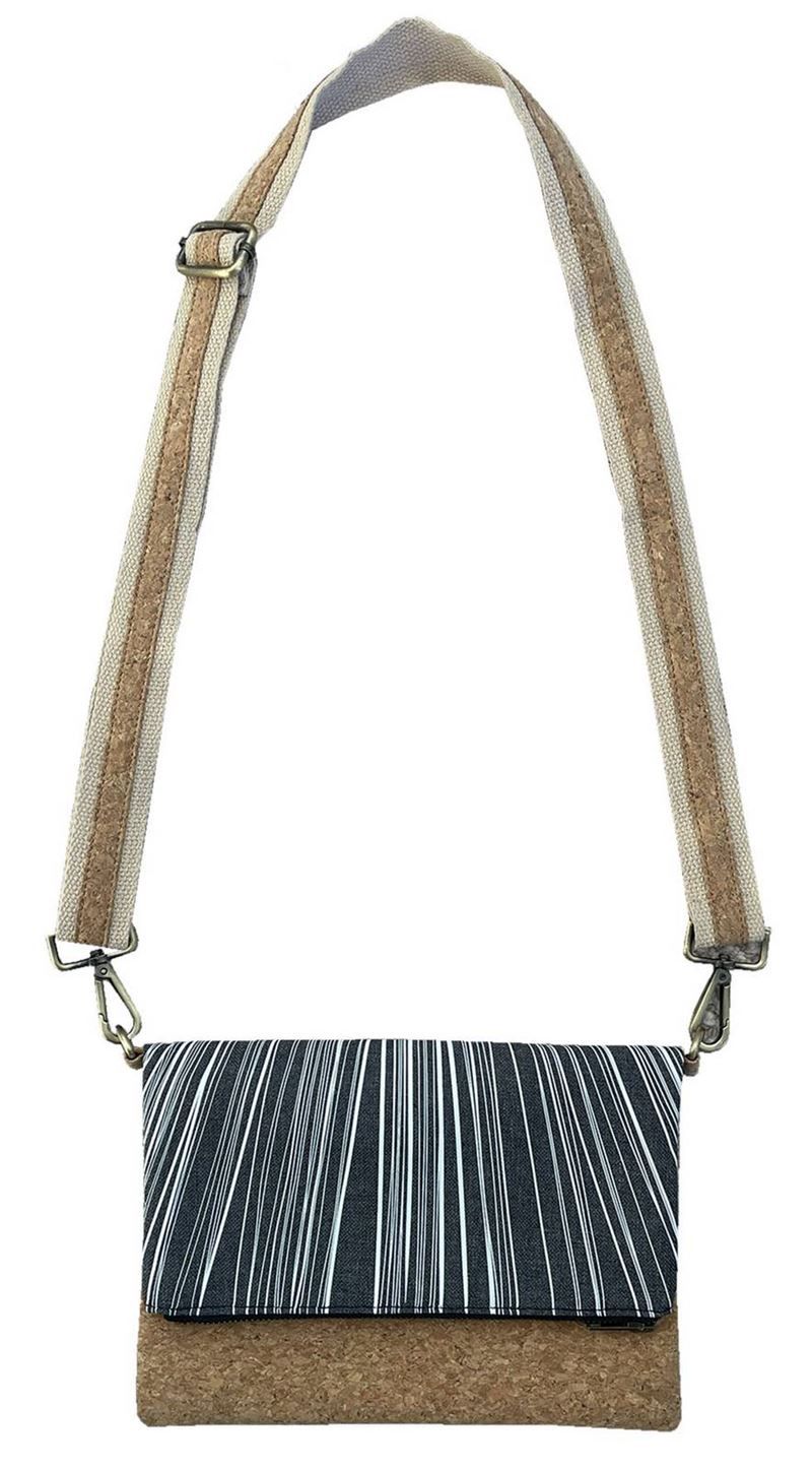 Bag- Ti Kouka, natural cork fabric, grey