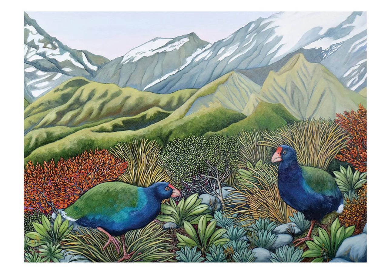 Card- Takahē In Their Garden Of Eden