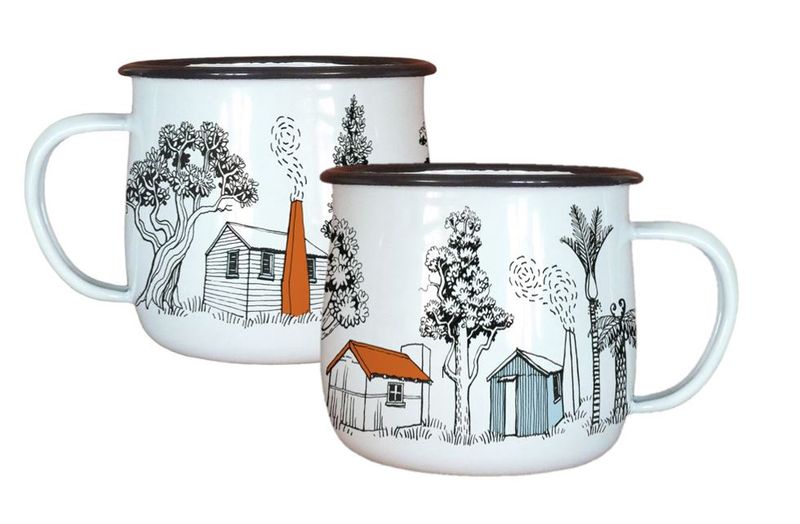 Enamel Mug- Back Country Huts