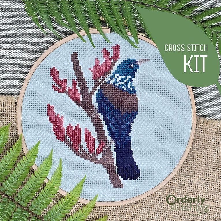 Cross Stitch Kit- Tūī