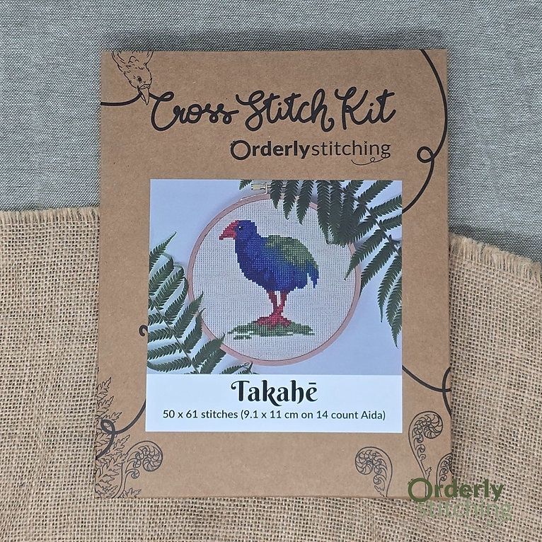 Cross Stitch Kit- Takahē