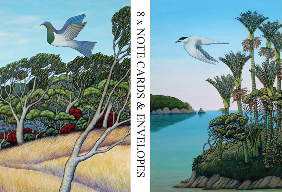 Card-Pack of 8- Tern & Kererū Card-Pack of 8- Tern & Kererū