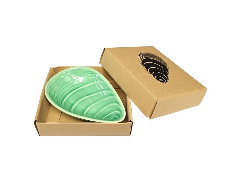 Bowl 12cm- Mussel Shell, aqua