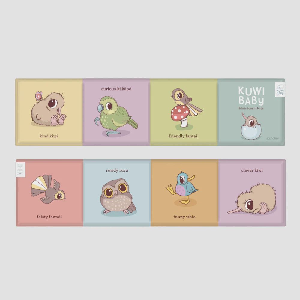 Fabric Book- Kuwi Baby & birds