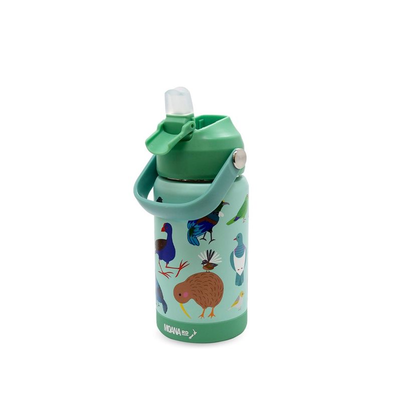 Drink Bottle- Kids, NZ Birds, straw