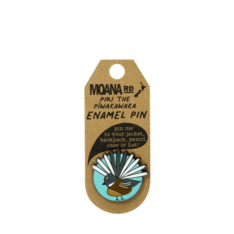 Enamel Pin- Piri the Pīwakawaka