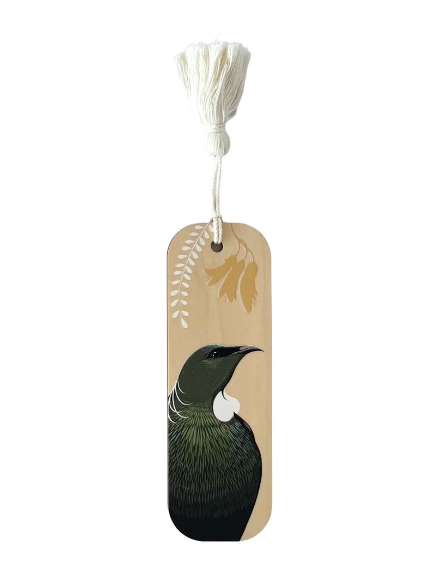 Wood Bookmark- Tūī
