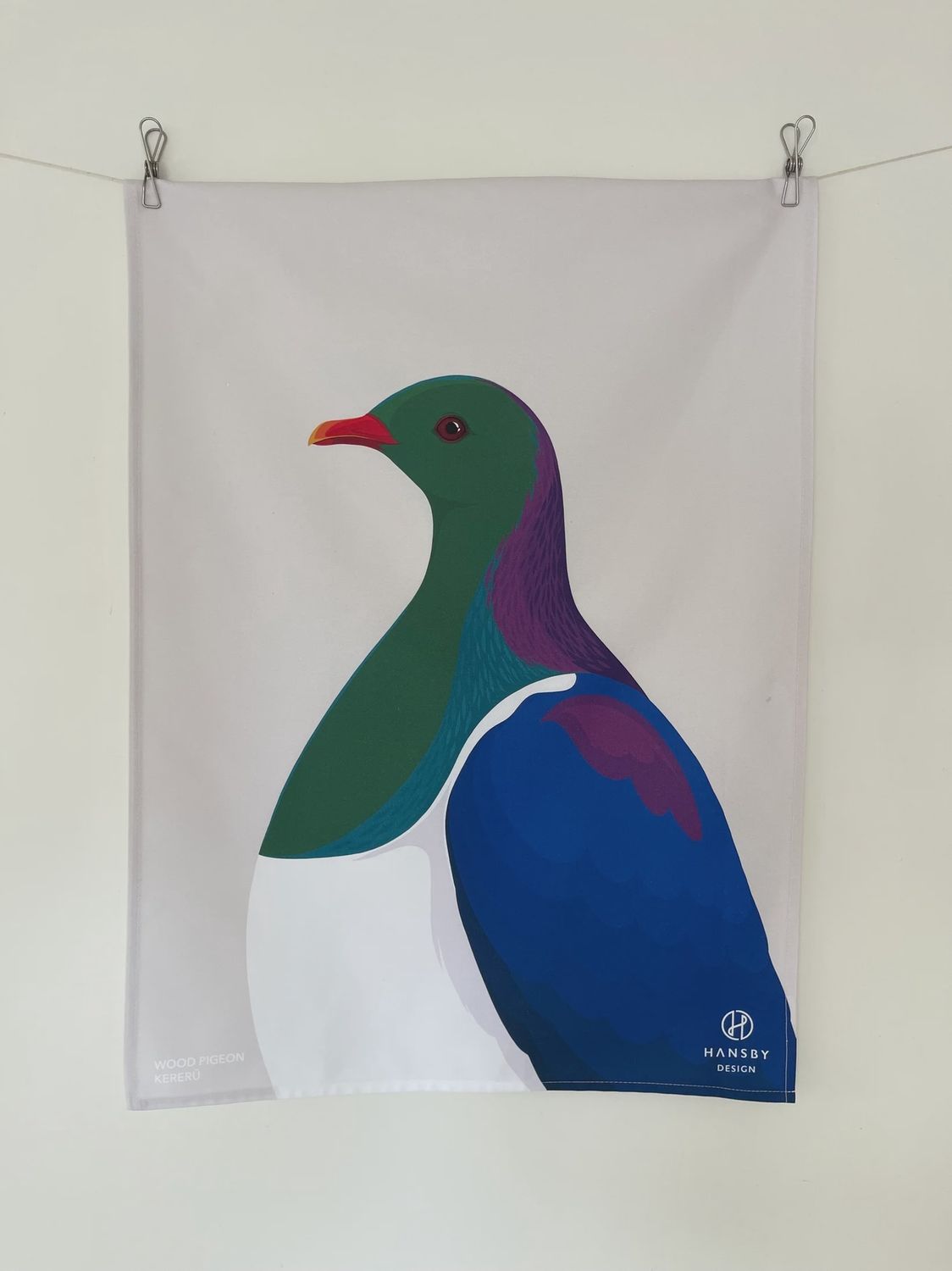 Teatowel Hansby- Kererū Teatowel Hansby- Kererū