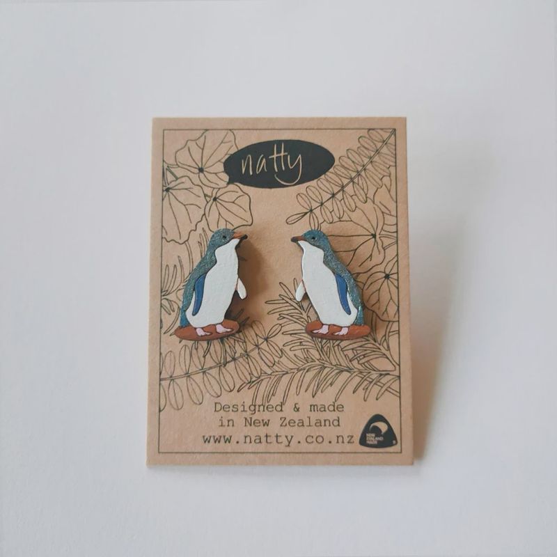 Earrings- Kororā studs