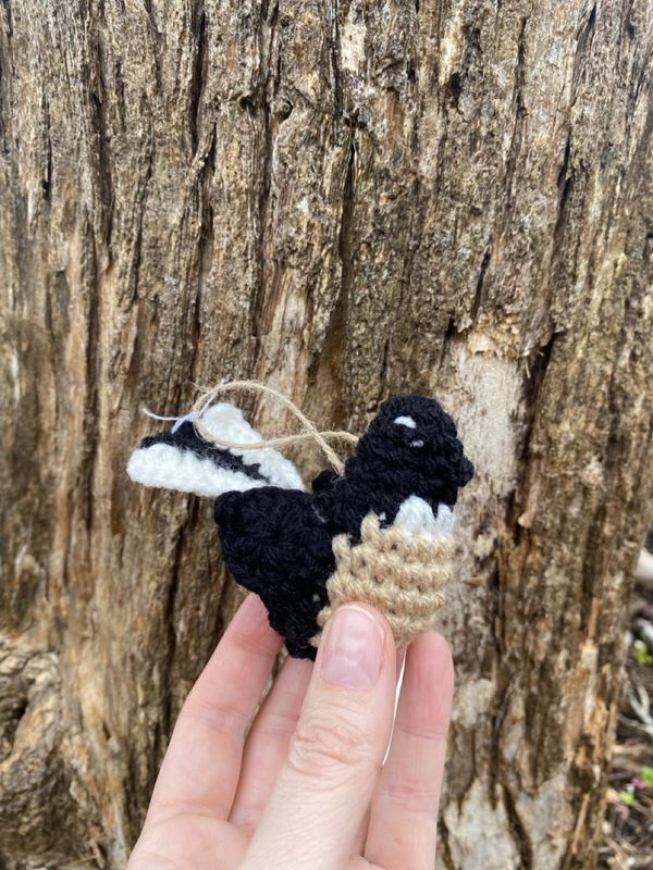 Crochet Bird- Pīwakawaka