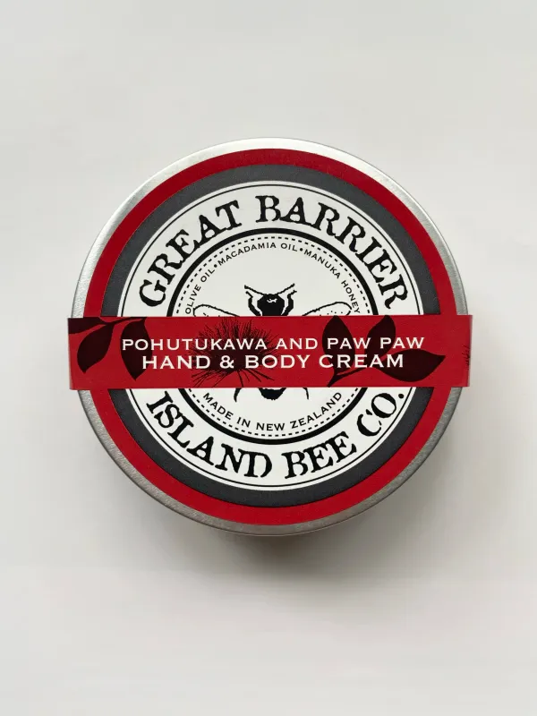 Hand & Body Cream 100gm Pot - Pōhutukawa