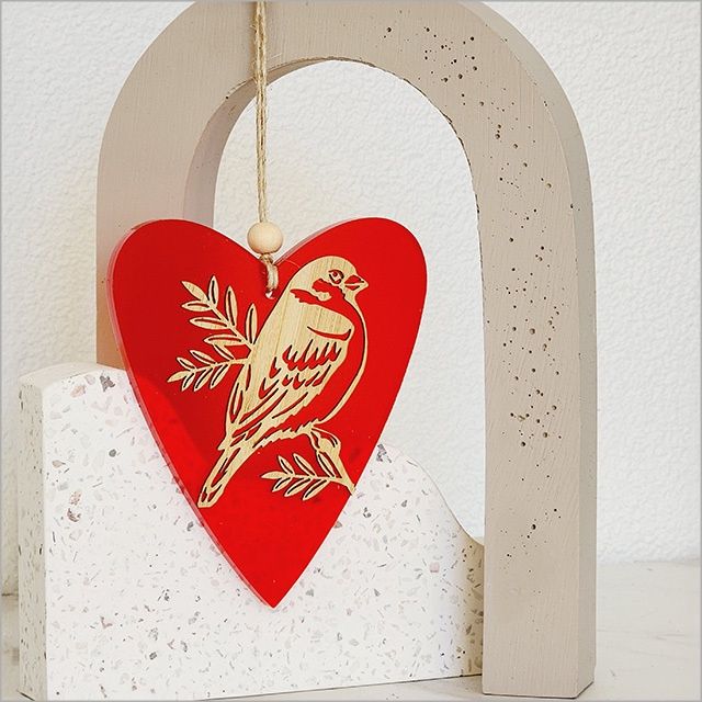 Hanging Ornament- korimako | bellbird, red