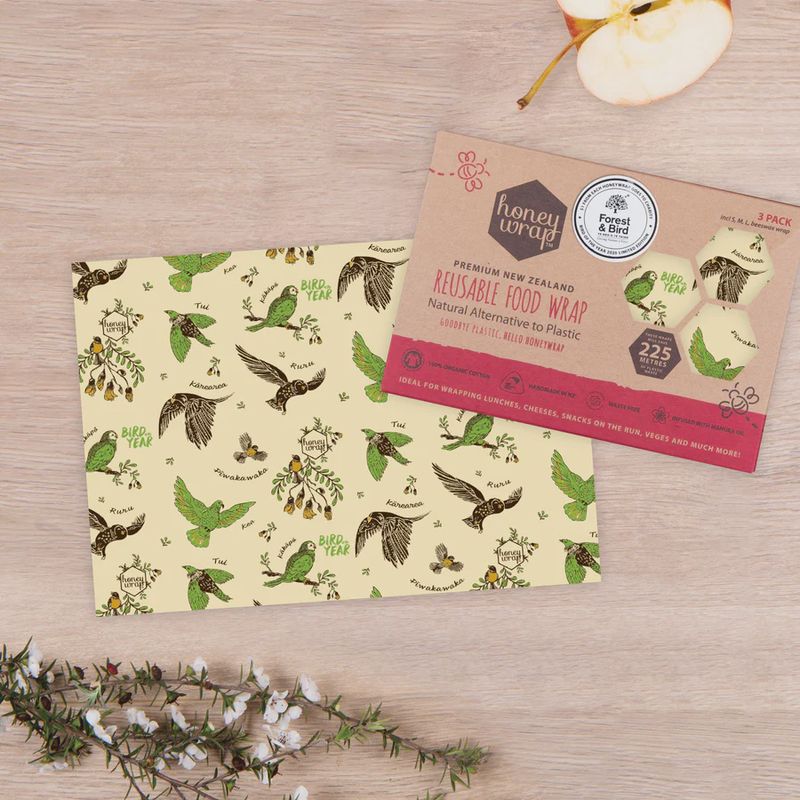 3 Pack- Honeywrap, NZ Native Birds
