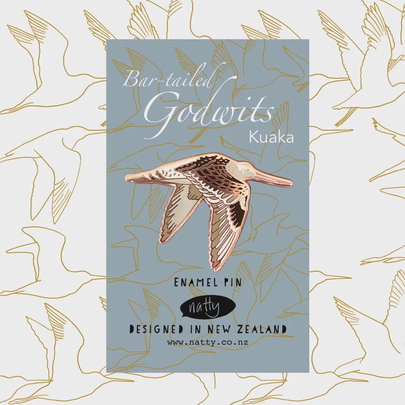 Enamel Pin- Bar tailed Godwit