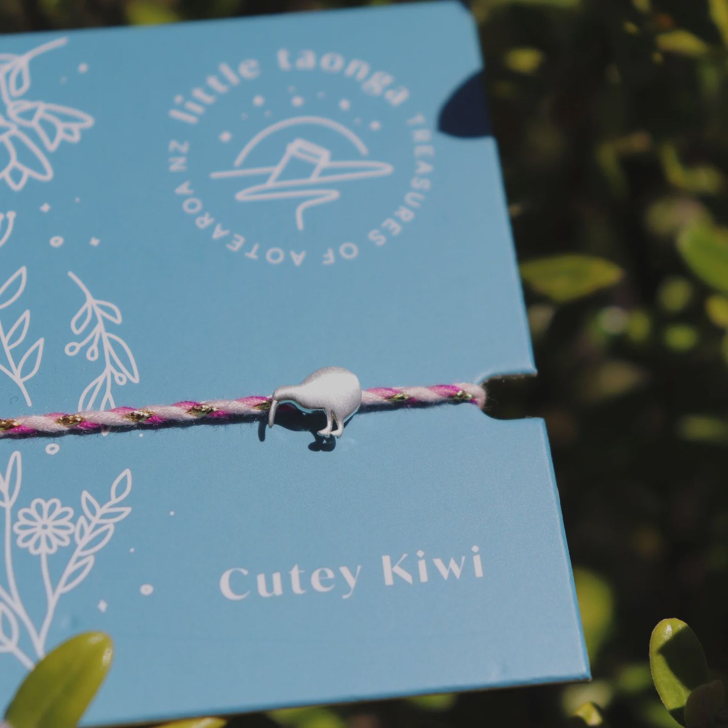 Rope Bracelet- Kiwi (Cutey),  pink