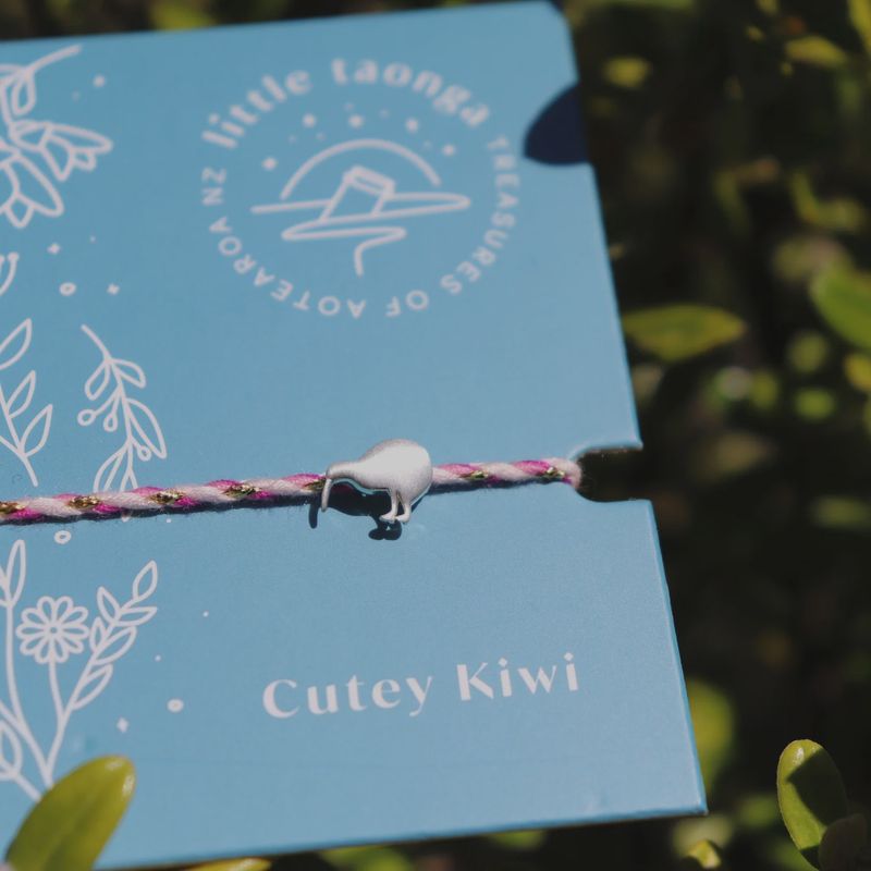 Rope Bracelet- Kiwi (Cutey),  pink