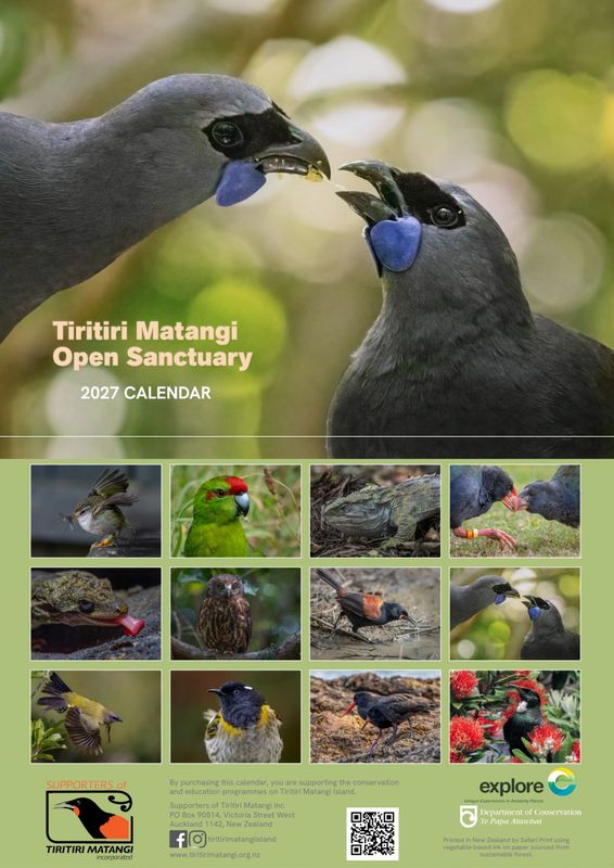 Tiritiri Matangi 2027 Calendar